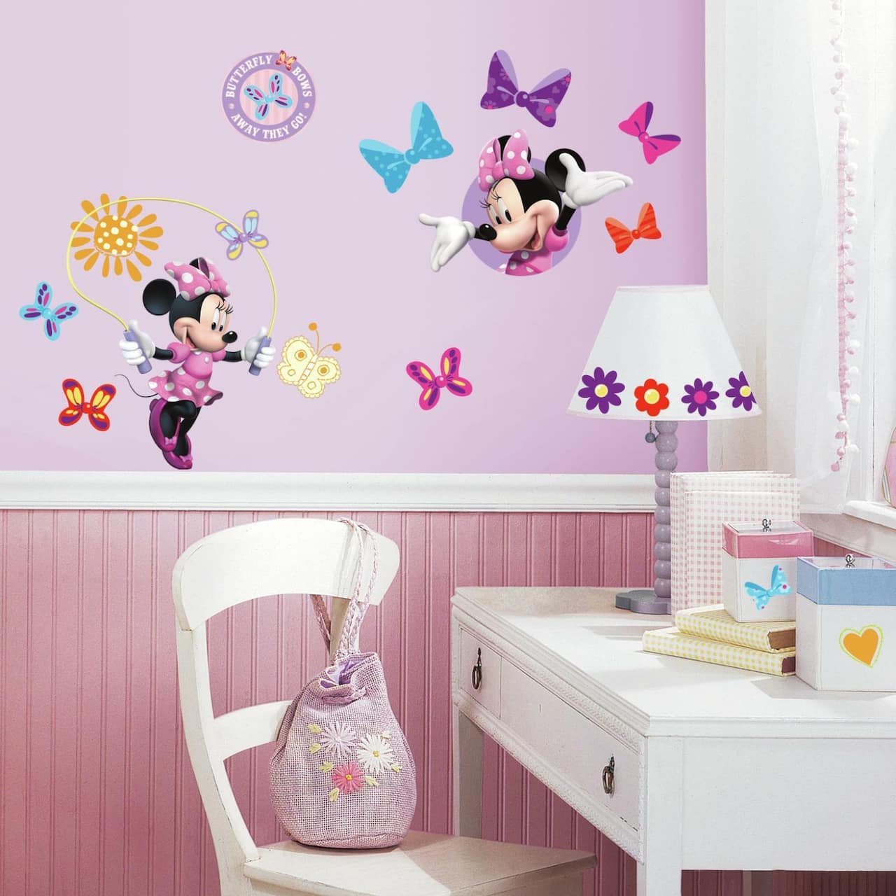 RoomMates Disney Minnie Bow-Tique Peel & Stick Wall Decals